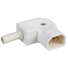 White Mains 90 Degree IEC C14 Power Socket
